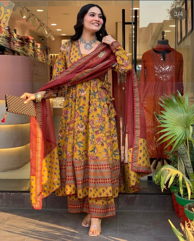 Cotton Anarkali suit