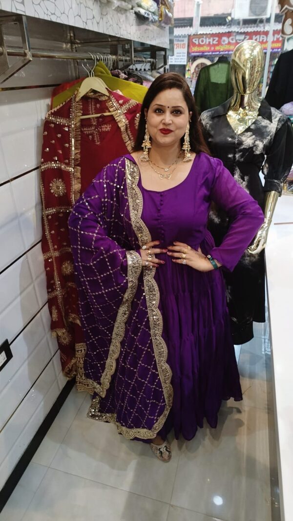 Anarkali With Heavy Embroidery Dupatta
