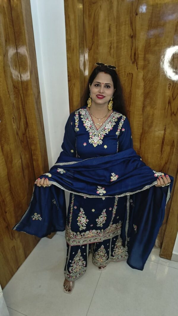 'zayra' three piece sharara suit